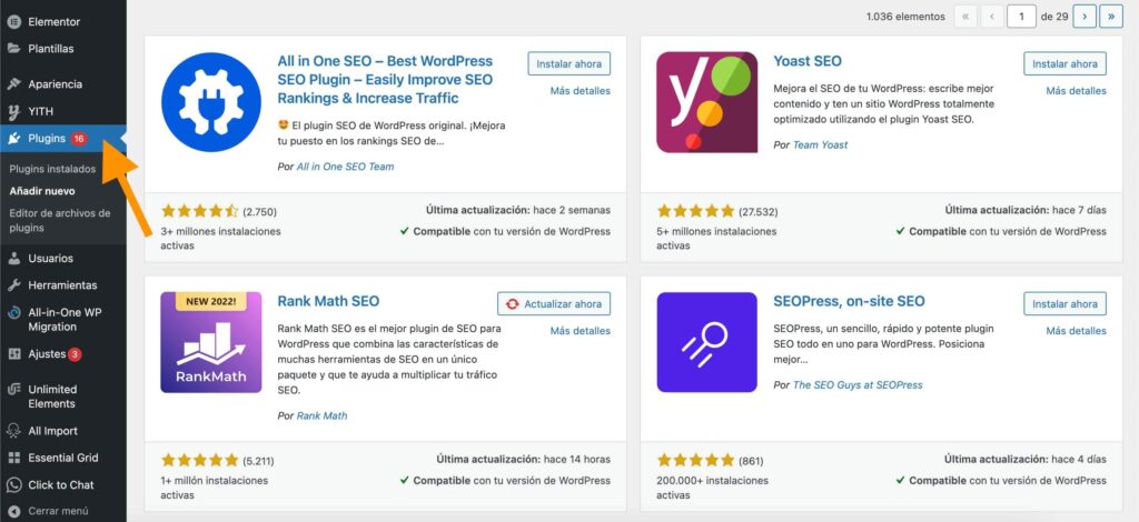 Directorio de Plugins SEO