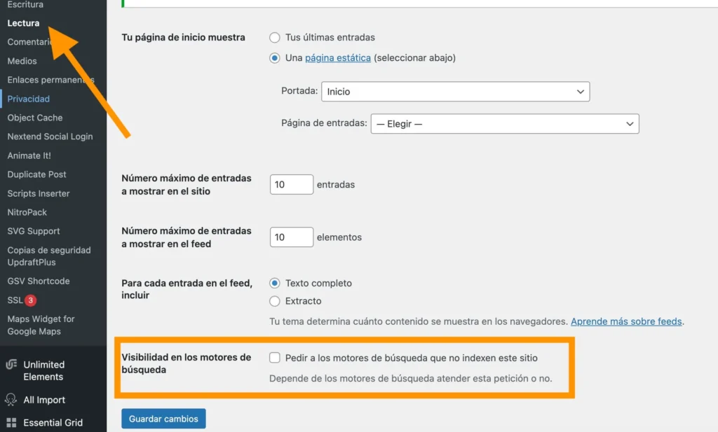 visibilidad en los motores de búsqueda